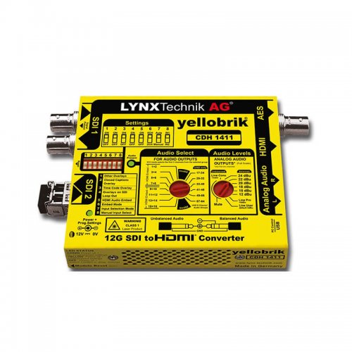 Conversor Lynx 12G_6G_3G_ Fiber HD-SDI to HDMI 