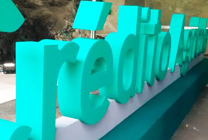 Letters supported on custom structure